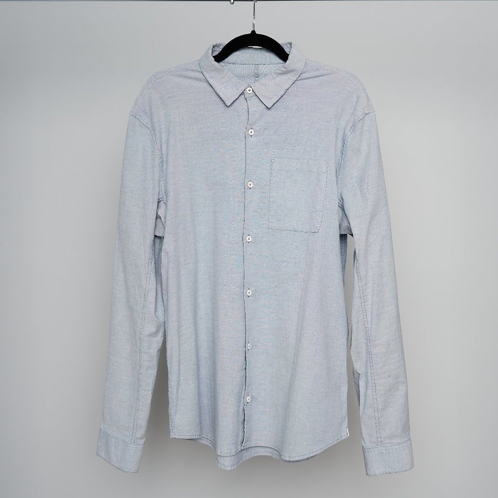 Lululemon Commission Long Sle (Pewter Blue / White